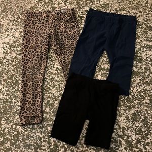 Set of 3 Leggings + Shorts 2T-4T
